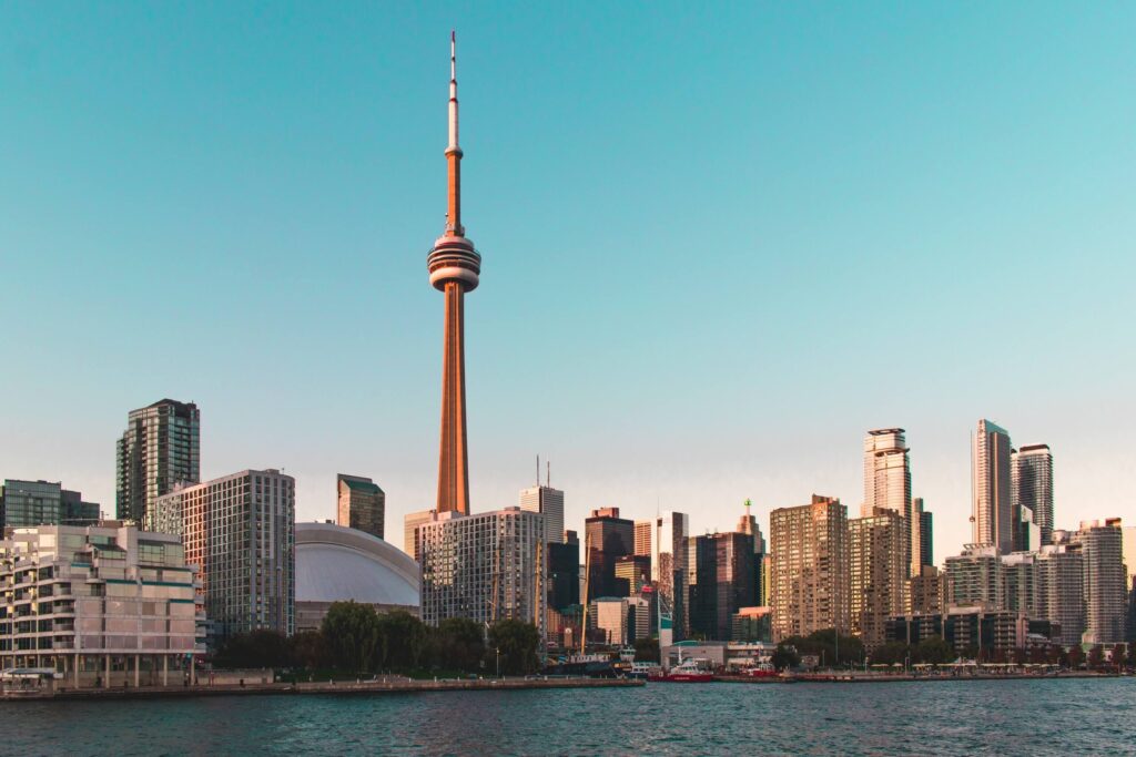 The CN Tower against the Toronto skyline.